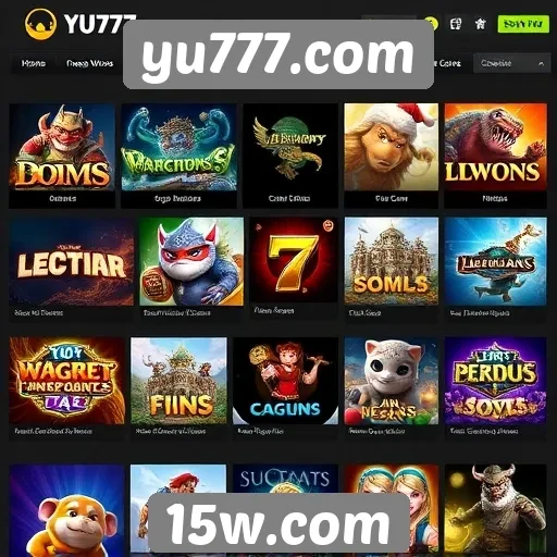 Opções de jogos disponíveis no yu777.com